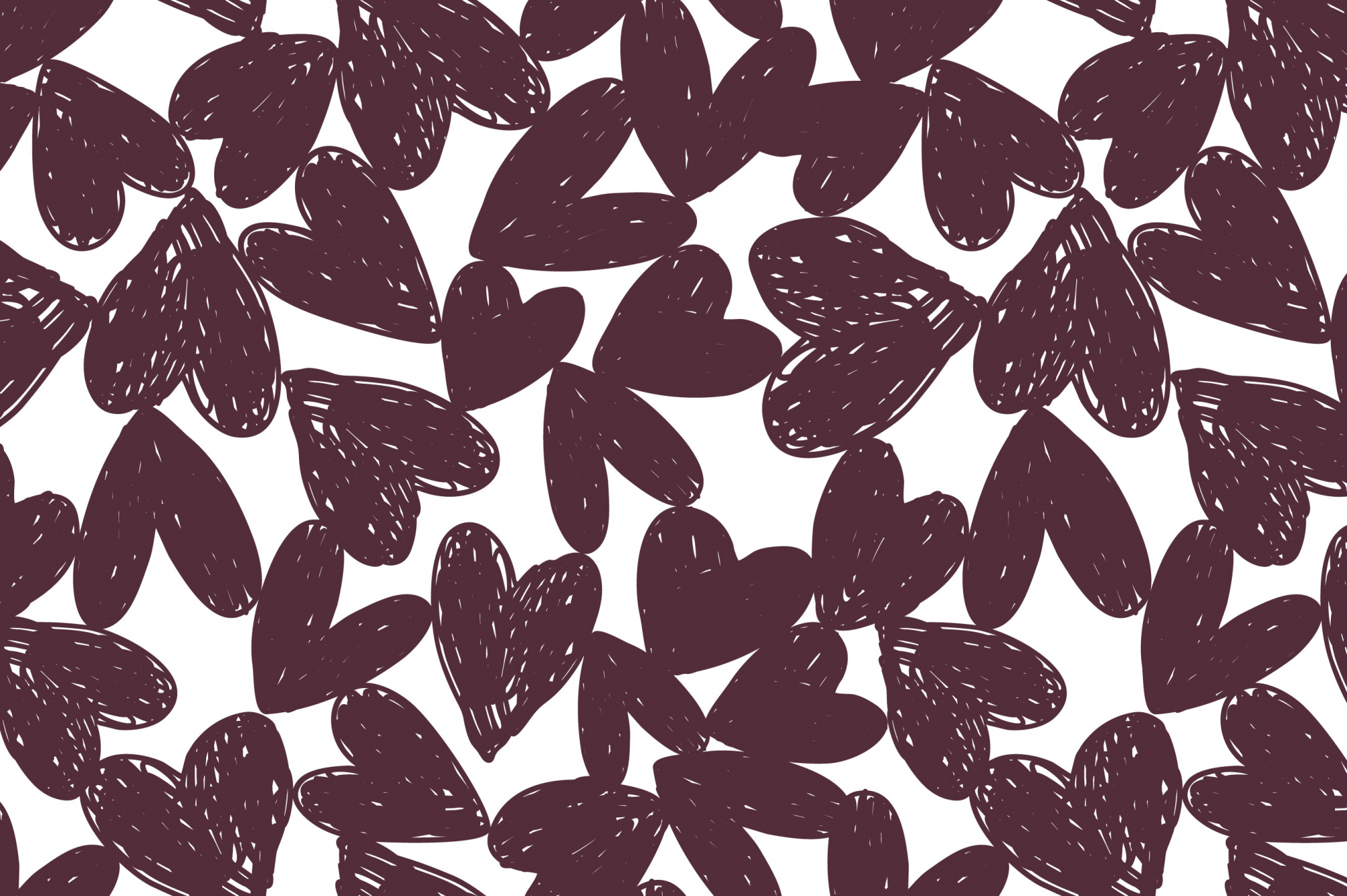 картинка Ткань с принтом Карандашные сердца Т688_8 от компании Руткани