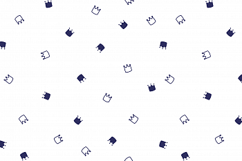 картинка Ткань с принтом Милые короны Т698_14 от компании Руткани картинка Ткань с принтом Милые короны Т698_14 от компании Руткани