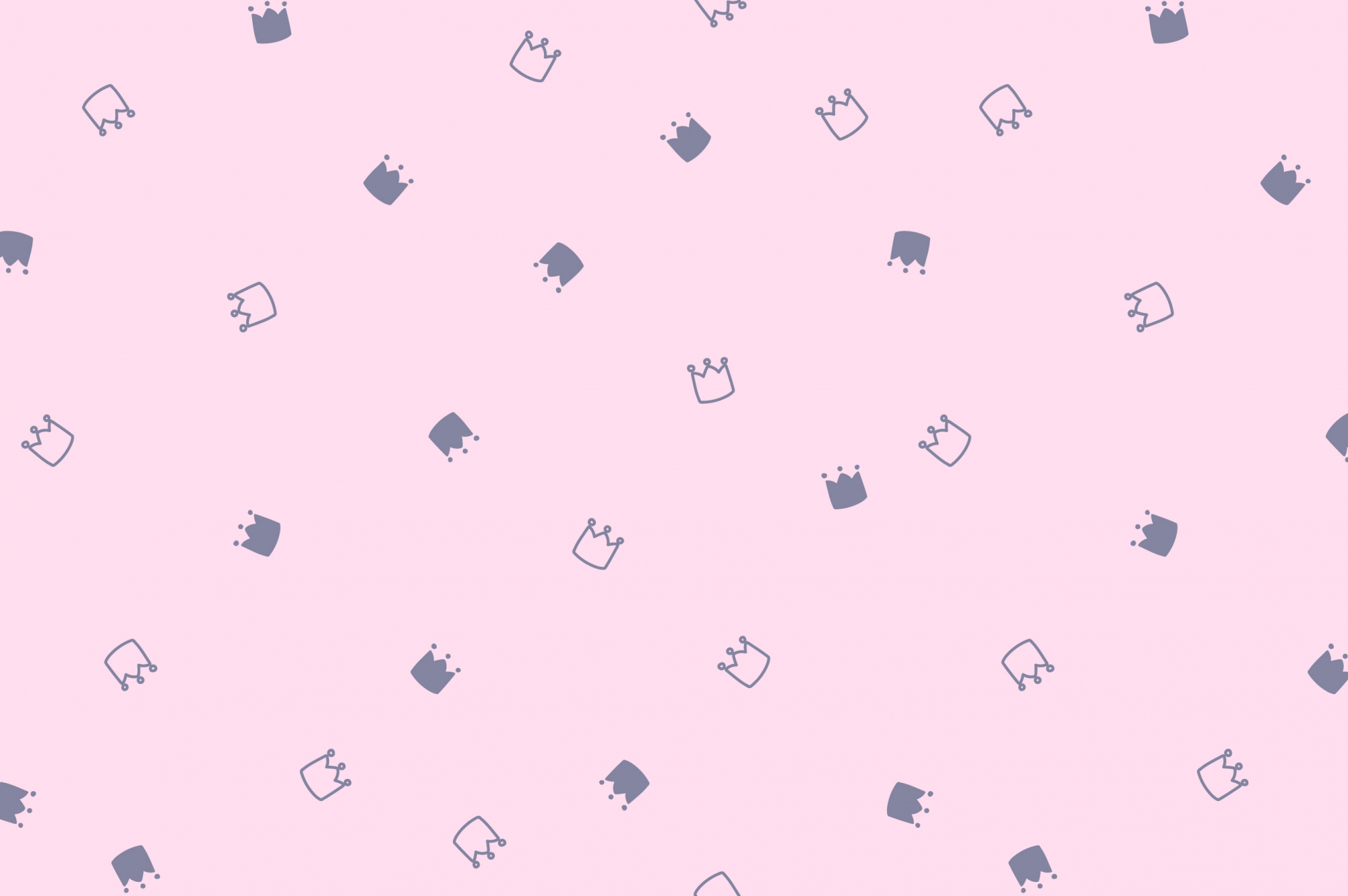 картинка Ткань с принтом Милые короны Т698_16 от компании Руткани