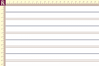 картинка Т131 Двухцветная полоска 9000_7007_4029(синяя и коричневая полоски на белом фоне) от компании Руткани