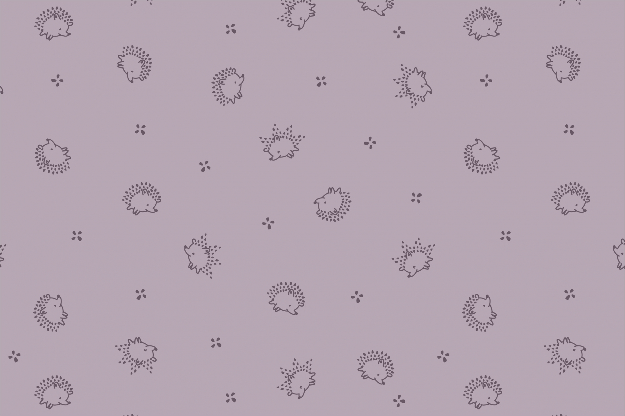 Ткань с принтом Маленькие ежики Т696_15