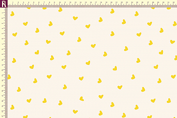 картинка Т108 сердечки 0,5, экрю 9050, желтый 9003 от компании Руткани