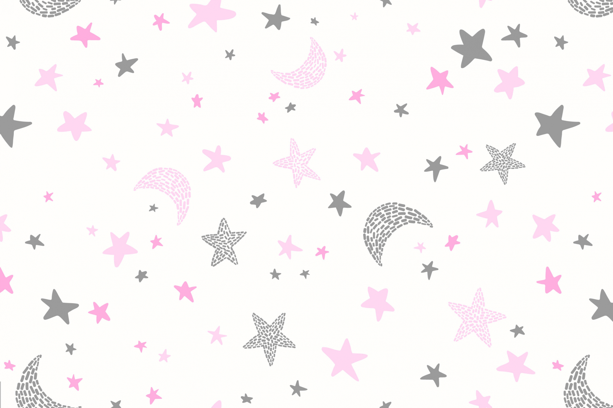 картинка Ткань с принтом Лунное небо Т687_2 от компании Руткани