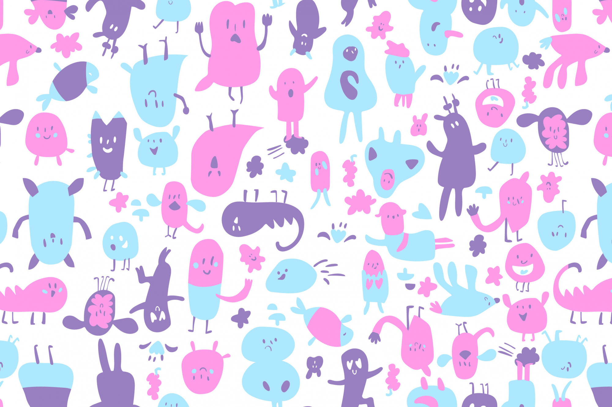 картинка Ткань с принтом Озорной пластилин Т700_15 от компании Руткани