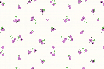 картинка Ткань с принтом Вишни-непоседы Т693 _4 от компании Руткани