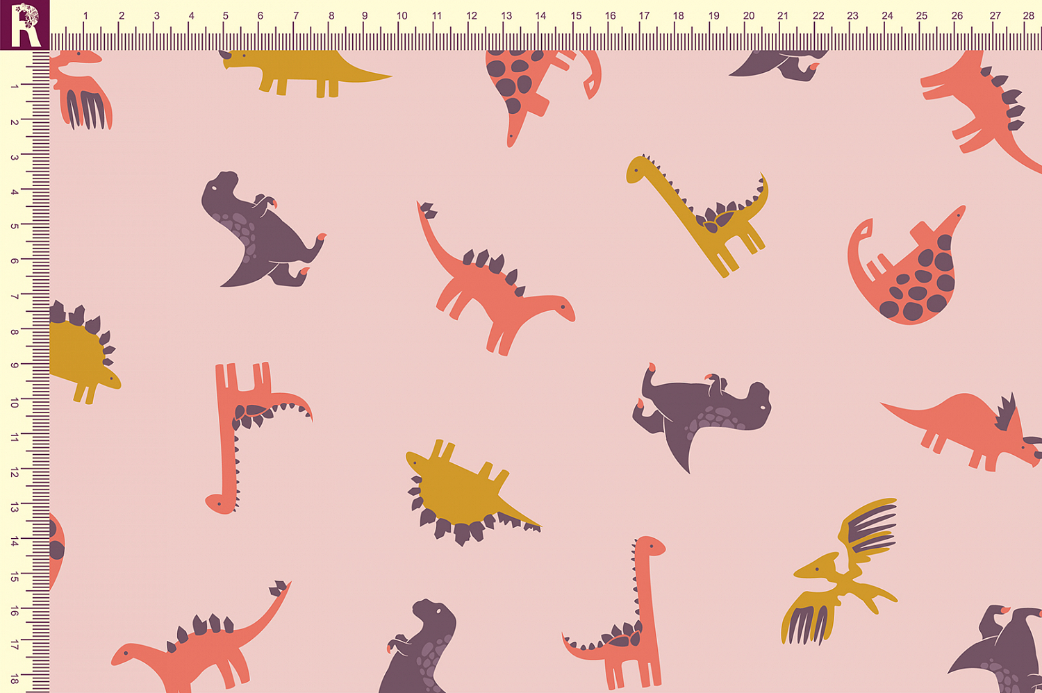 Т644 Динозаврики 14-1311 16-1451 16-0950 19-3622