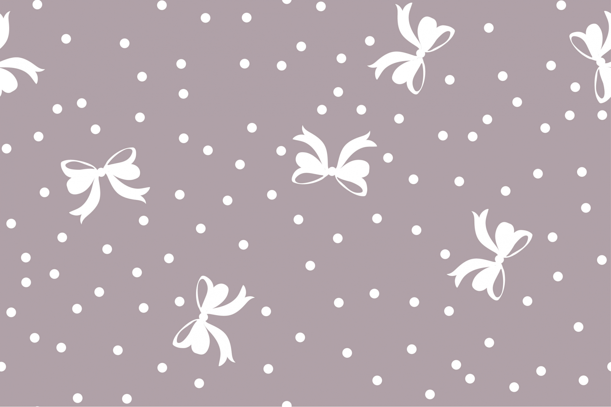 картинка Ткань с принтом Бантики и горошки Т685_5 от компании Руткани