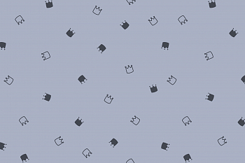 картинка Ткань с принтом Милые короны Т698_6 от компании Руткани картинка Ткань с принтом Милые короны Т698_6 от компании Руткани