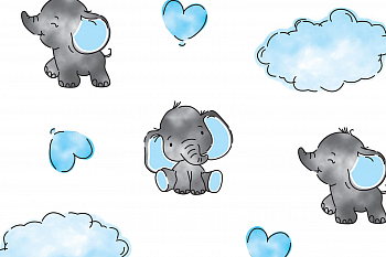 картинка Т682 Мечты слоника 9000 15-4323 18-3918 от компании Руткани