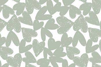 картинка Ткань с принтом Карандашные сердца Т688_14 от компании Руткани