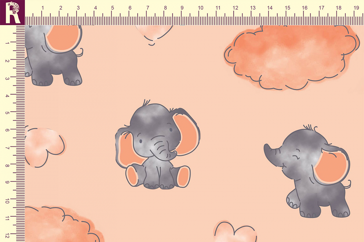 Т682 Мечты слоника 13-1021 16-1442 19-3905