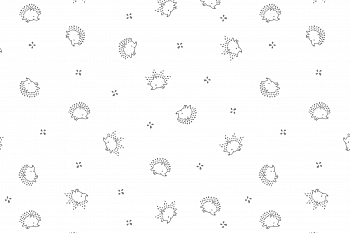 картинка Ткань с принтом Маленькие ежики Т696_2 от компании Руткани картинка Ткань с принтом Маленькие ежики Т696_2 от компании Руткани