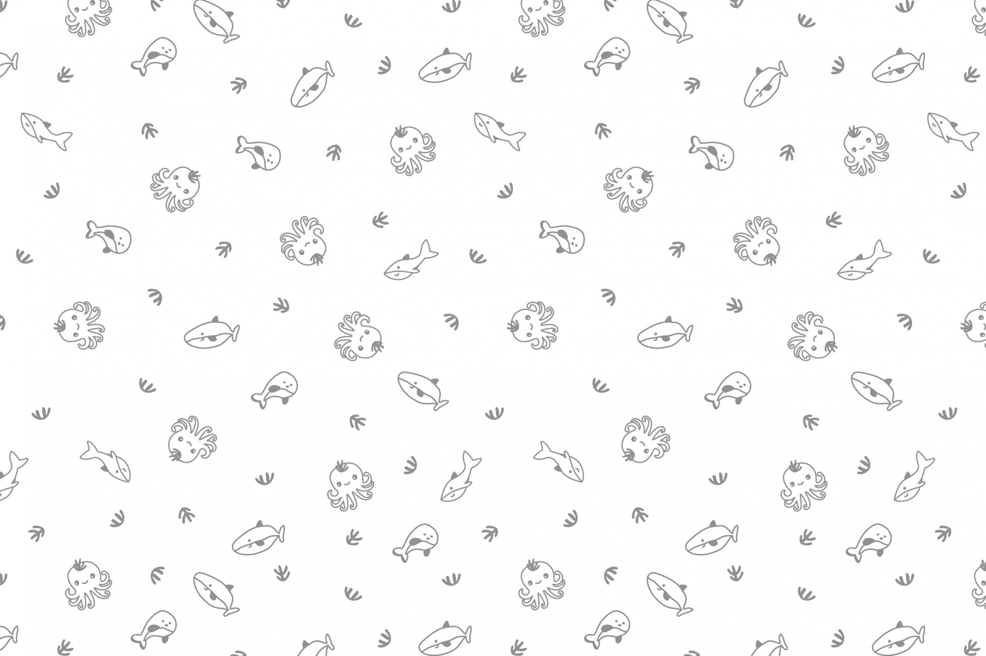 Ткань с принтом Морские друзья Т695_2