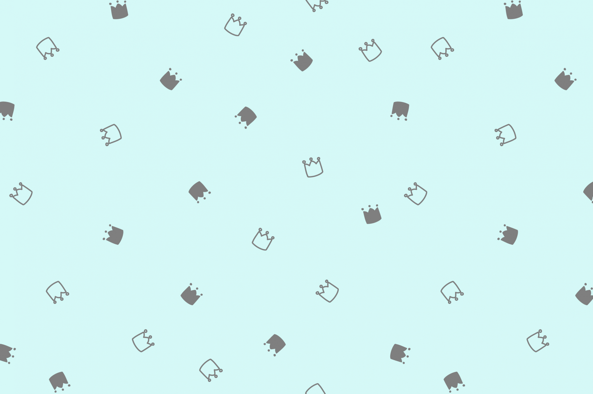 картинка Ткань с принтом Милые короны Т698_10 от компании Руткани