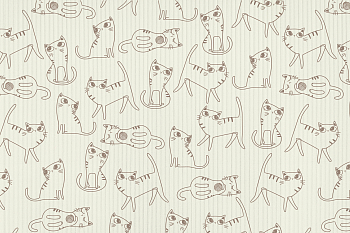 картинка Т582а Коти (контур), colour 9050/4029*(ru), Интерлок выстав (4/2), 40/1 (ru), пачка 90-95 см, компакт, 175 gr, 100% хлопок, принт_пигмент, Rutka от компании Руткани