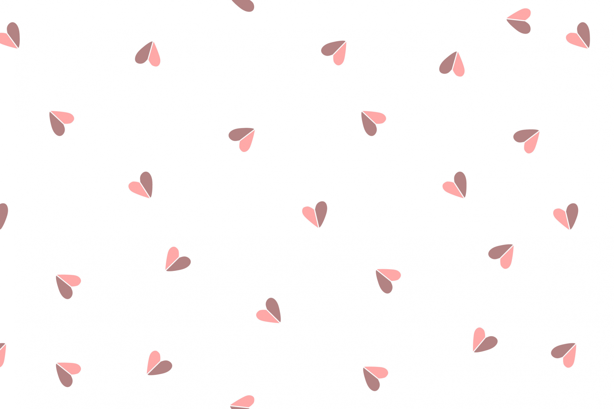 картинка Ткань с принтом Сердечки-половинки Т691_10 от компании Руткани