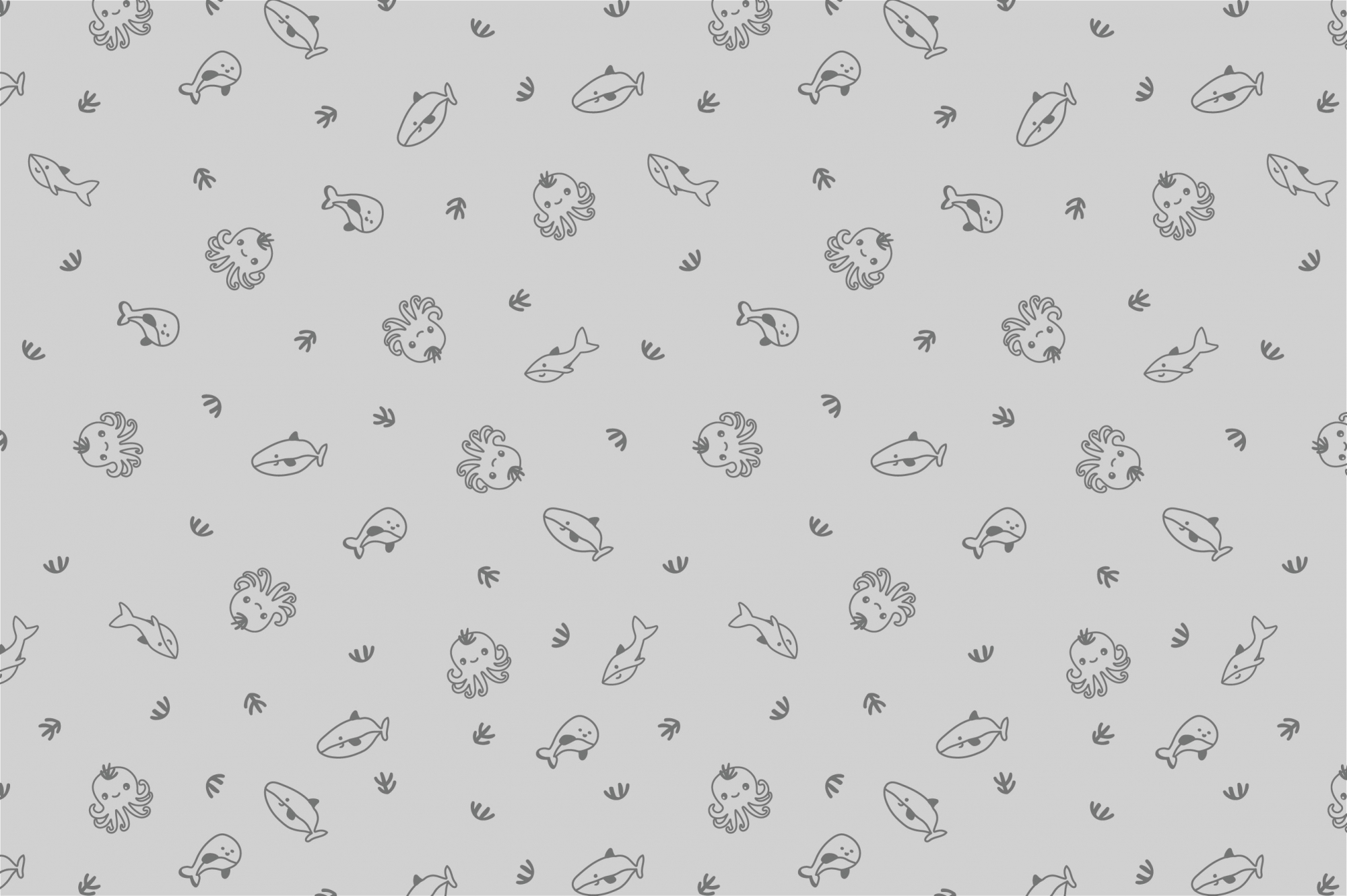 Ткань с принтом Морские друзья Т695_10