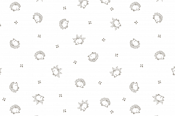 картинка Ткань с принтом Маленькие ежики Т696_1 от компании Руткани картинка Ткань с принтом Маленькие ежики Т696_1 от компании Руткани