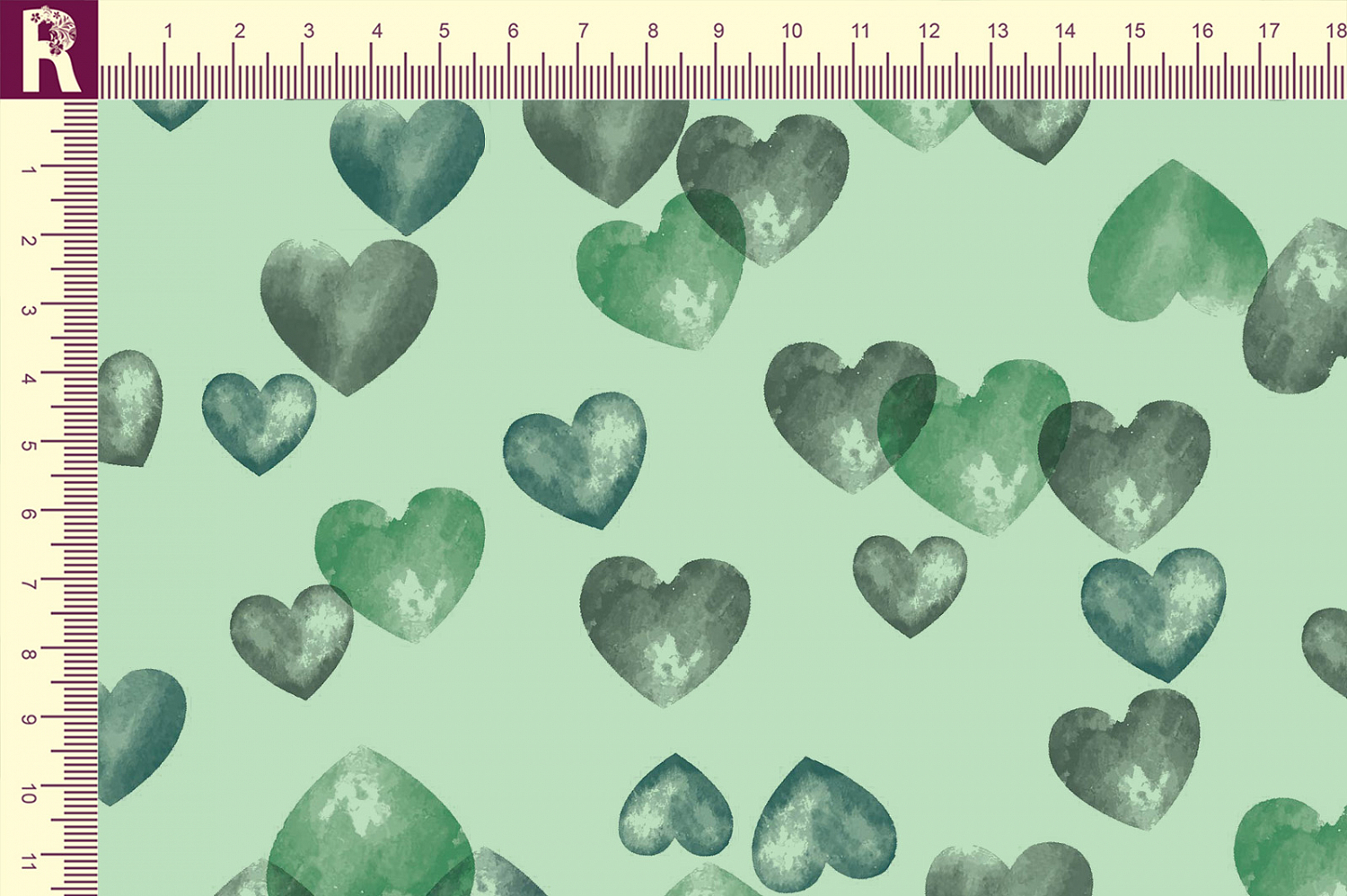 Т683 Воздушные сердечки 14-6011 19-4524 18-5410 17-5734