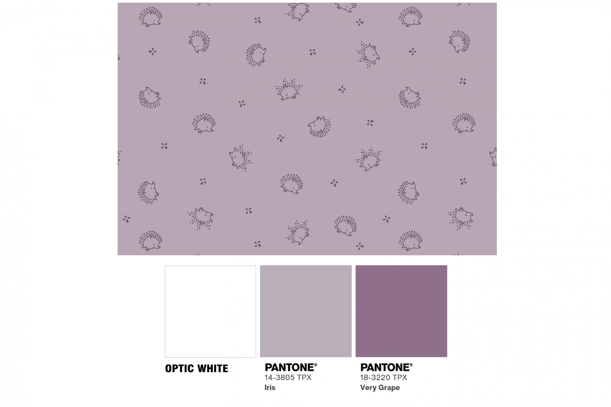 картинка Ткань с принтом Маленькие ежики Т696_15 от компании Руткани