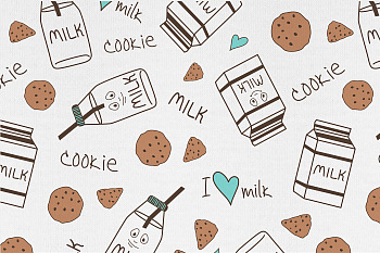 картинка Т595 Милки, colour 9000/4028/4027/6026*(ru), Интерлок, 40/1 (ru), пачка 95 см, компакт, 175 gr, 100% хлопок, принт_пигмент, Руткани RUTKANI от компании Руткани