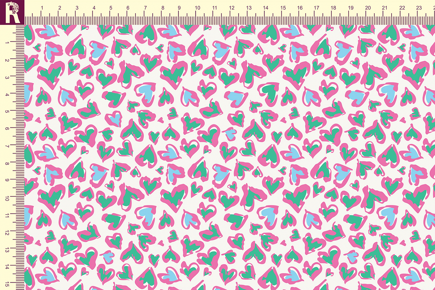 Т608 Леопардовые сердца 9050S 15-4323 16-5427 17-2127