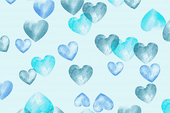 картинка Т683 Воздушные сердечки 9061а 18-4232 18-4140 16-4725 от компании Руткани