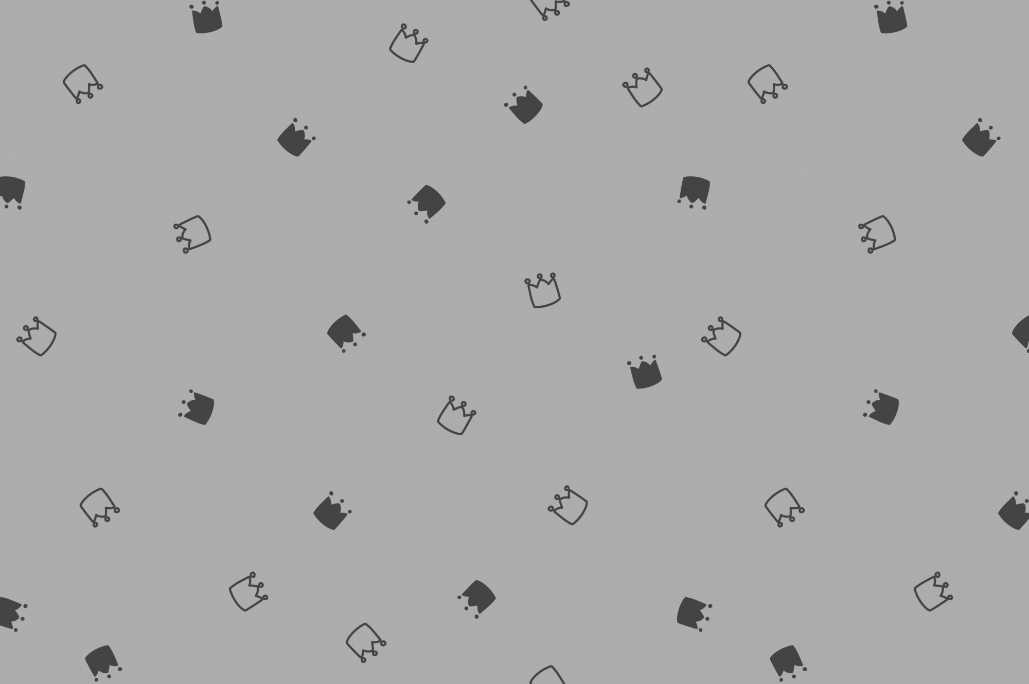 картинка Ткань с принтом Милые короны Т698_7 от компании Руткани