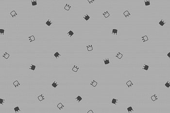 картинка Ткань с принтом Милые короны Т698_7 от компании Руткани картинка Ткань с принтом Милые короны Т698_7 от компании Руткани