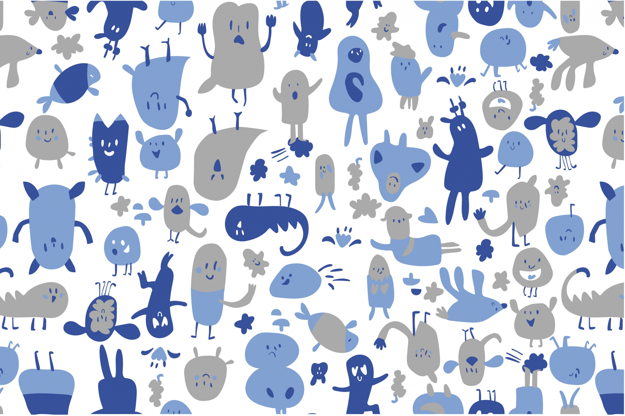 картинка Ткань с принтом Озорной пластилин Т700_7 от компании Руткани