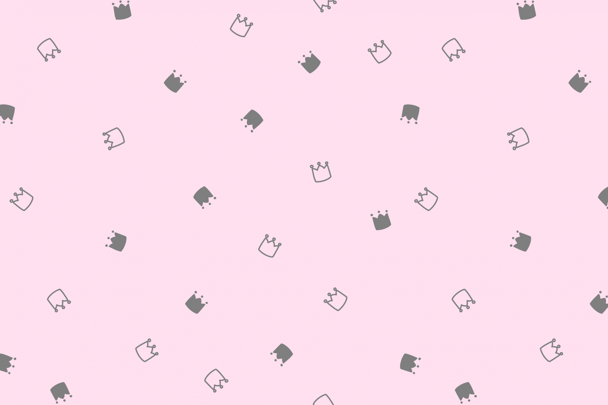 картинка Ткань с принтом Милые короны Т698_8 от компании Руткани