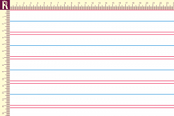 картинка Т131 Двухцветная полоска 9000_7002_2023( голубая и розовая полоски на белом фоне) от компании Руткани