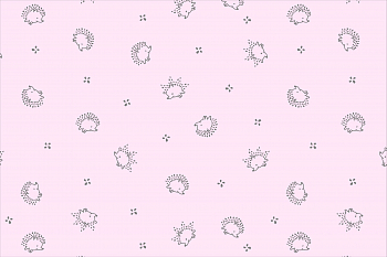 картинка Ткань с принтом Маленькие ежики Т696_12 от компании Руткани картинка Ткань с принтом Маленькие ежики Т696_12 от компании Руткани