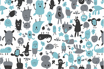 картинка Ткань с принтом Озорной пластилин Т700_6 от компании Руткани картинка Ткань с принтом Озорной пластилин Т700_6 от компании Руткани