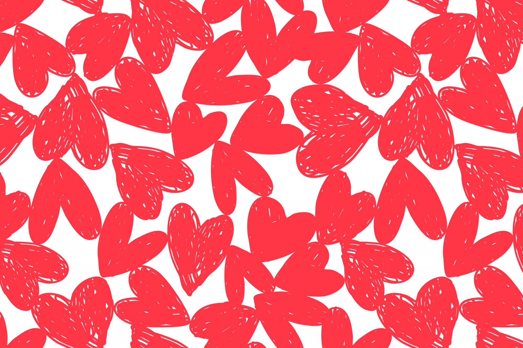 картинка Ткань с принтом Карандашные сердца Т688_1 от компании Руткани