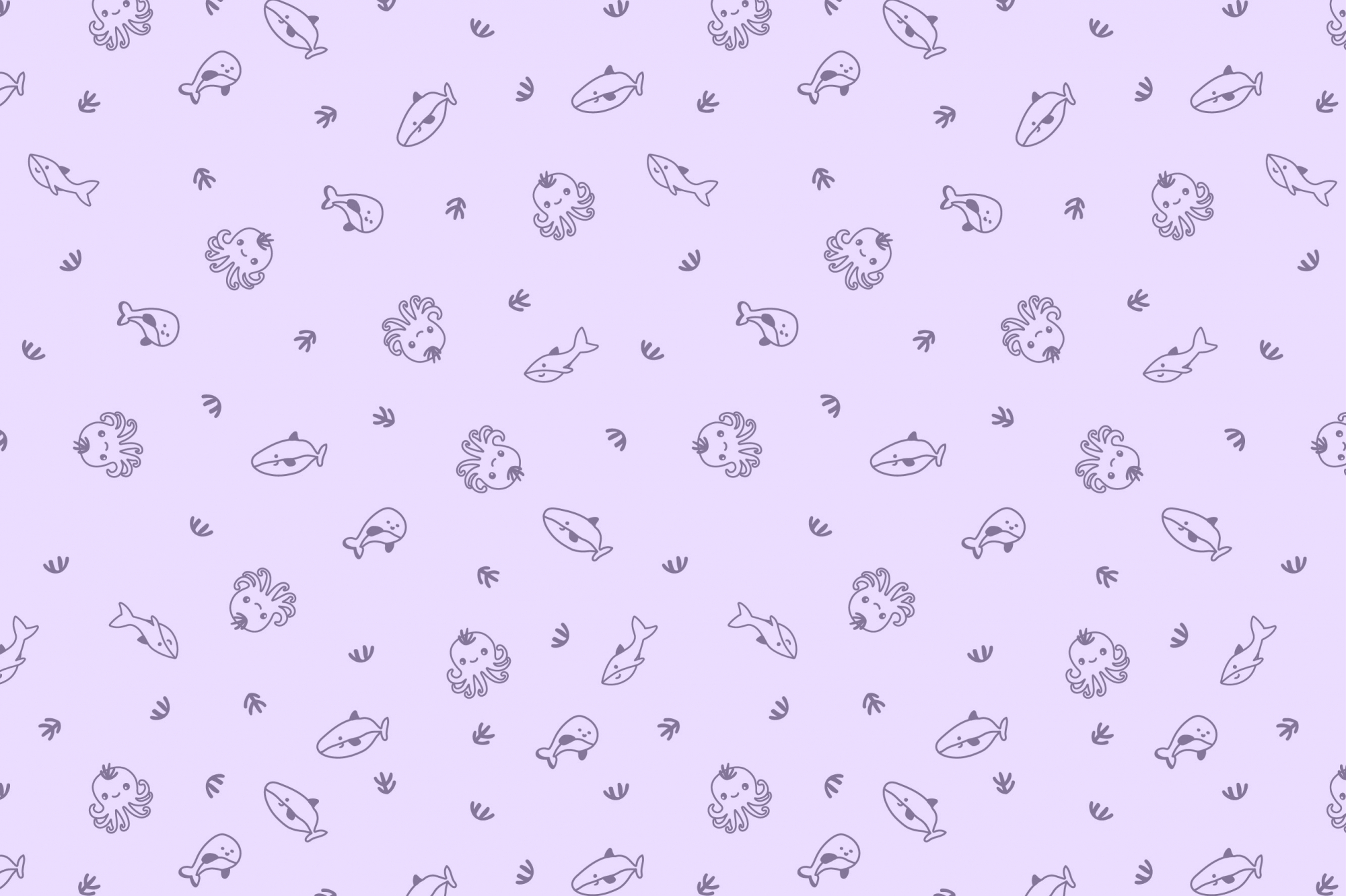 Ткань с принтом Морские друзья Т695_7