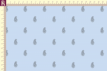 картинка Т601 Огурчики 9061а_8001 (черные огурчики на голубом фоне) от компании Руткани