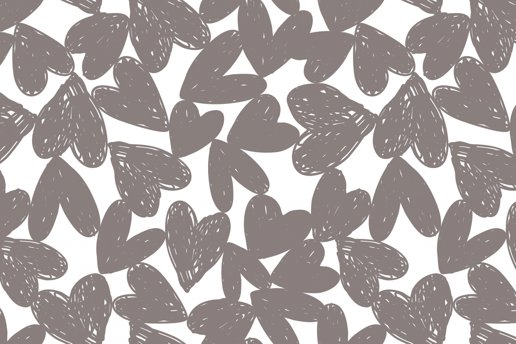 картинка Ткань с принтом Карандашные сердца Т688_13 от компании Руткани