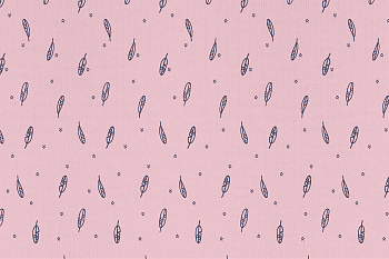 картинка Т125 Пёрышки, colour 9509а/7007*(ru), Кулирная гладь, 30/1 (ru), пачка 100-105 см, кардная, 145-150 gr, 100% хлопок, принт_пигмент, Руткан от компании Руткани