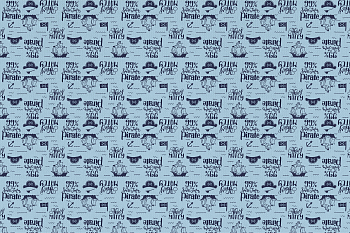 картинка Т562 Пираты, colour 9061а/7007*(ma), Кулирная гладь, 30/1, пачка, кардная, 145 gr, 100% хлопок, принт_пигмент, Руткани RUTKANI от компании Руткани