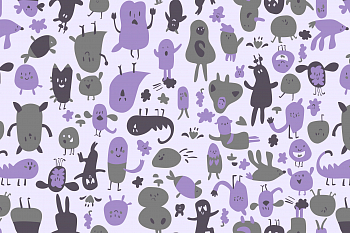 картинка Ткань с принтом Озорной пластилин Т700_13 от компании Руткани