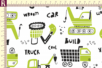 картинка Т661 Тракторы 9000_8009_6036( салатовые тракторы на белом фоне) от компании Руткани