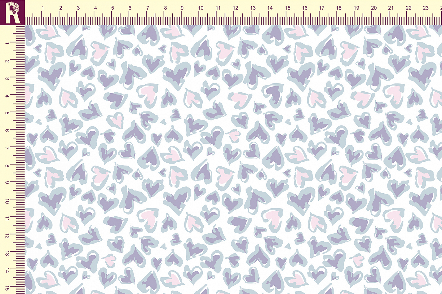 Т608 Леопардовые сердца 9000 9509а 15-3915 17-3910