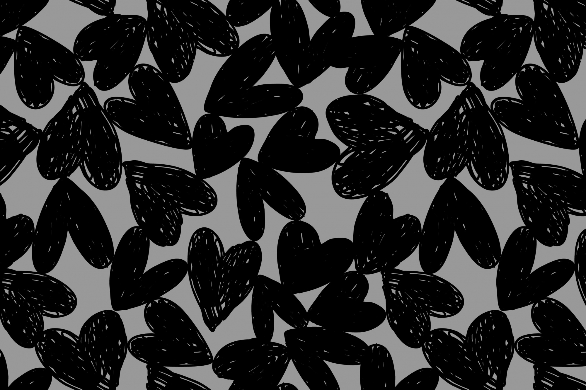 картинка Ткань с принтом Карандашные сердца Т688_17 от компании Руткани