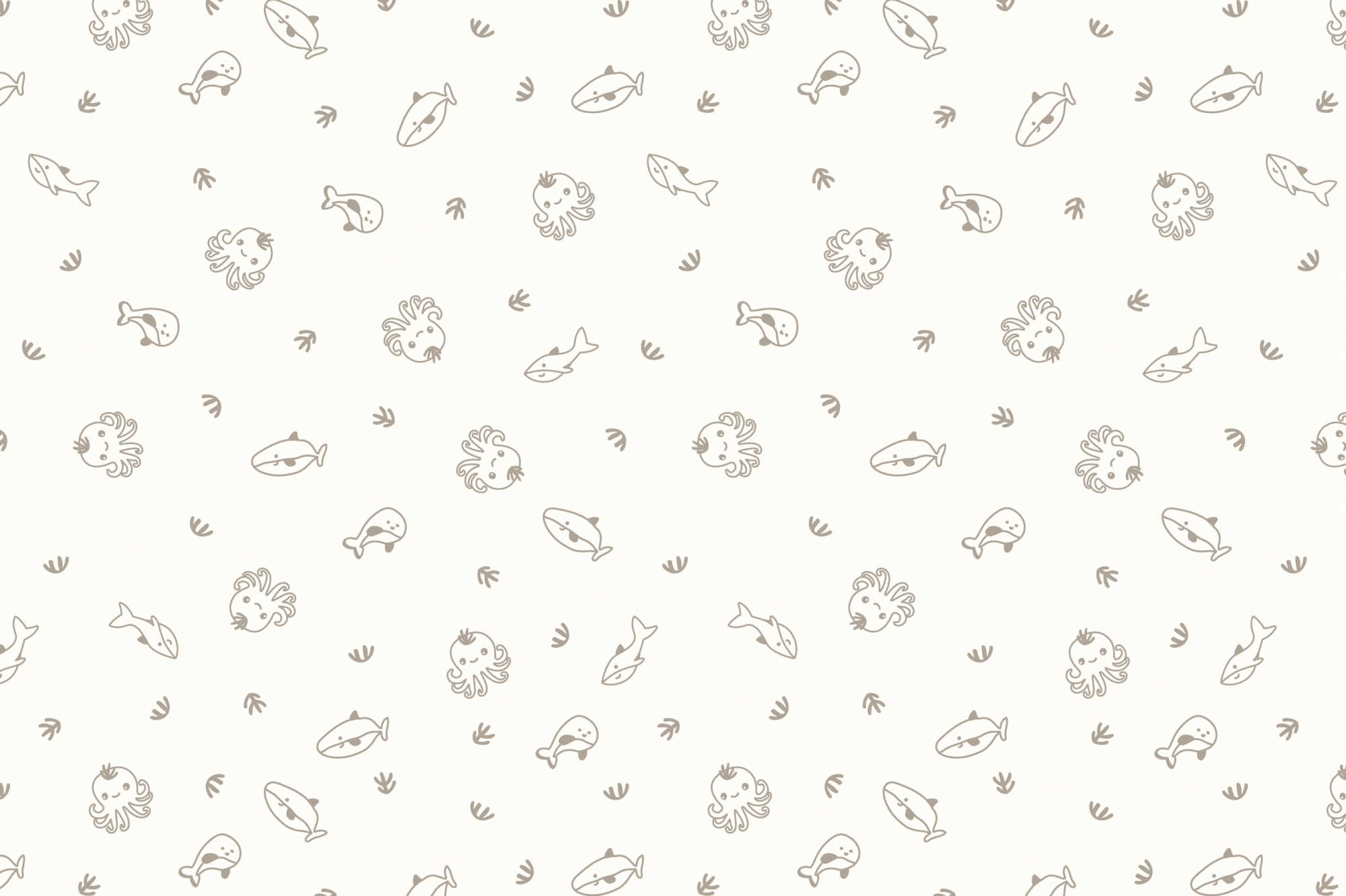 Ткань с принтом Морские друзья Т695_13