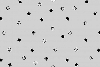 картинка Ткань с принтом Милые короны Т698_5 от компании Руткани картинка Ткань с принтом Милые короны Т698_5 от компании Руткани