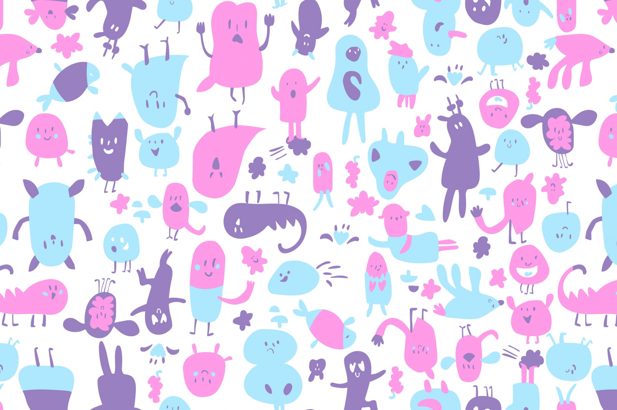 картинка Ткань с принтом Озорной пластилин Т700_15 от компании Руткани