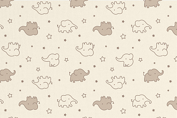 картинка Т584 Слоники, colour 9050а/4029/4002*(ru), Интерлок, 40/1 (ru), пачка 95 см, компакт, 175 gr, 100% хлопок, принт_пигмент, Руткани RUTKANI от компании Руткани